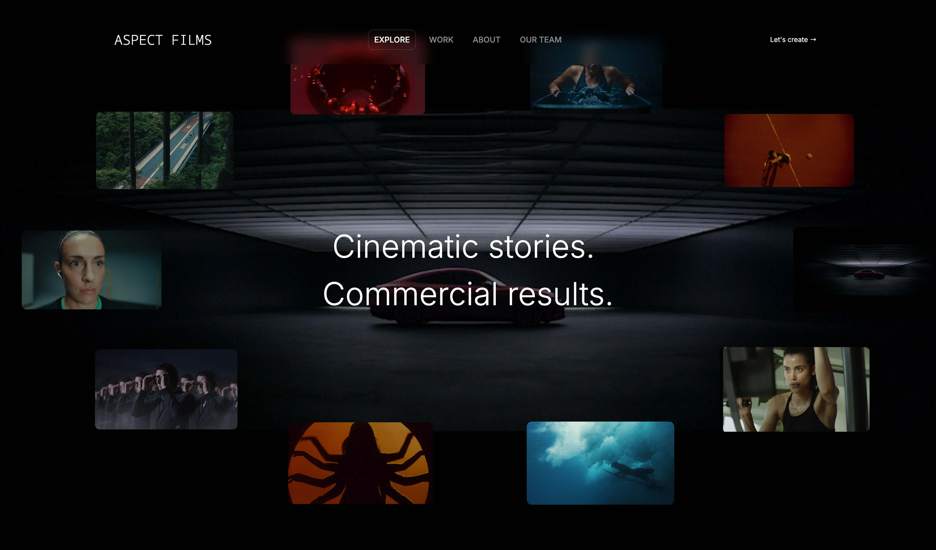 Aspect Films — Framekit website template