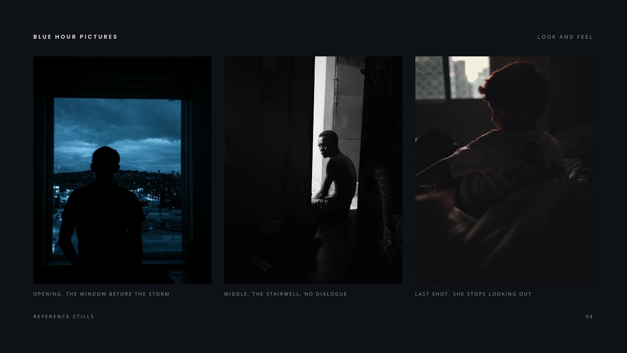 A film treatment look and feel page built in Framekit
